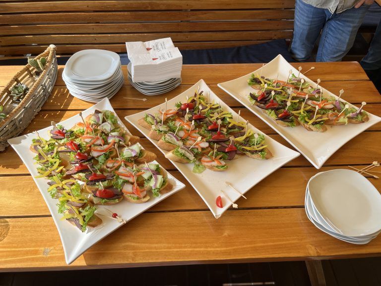 Buffet mich Fisch und Kormoran