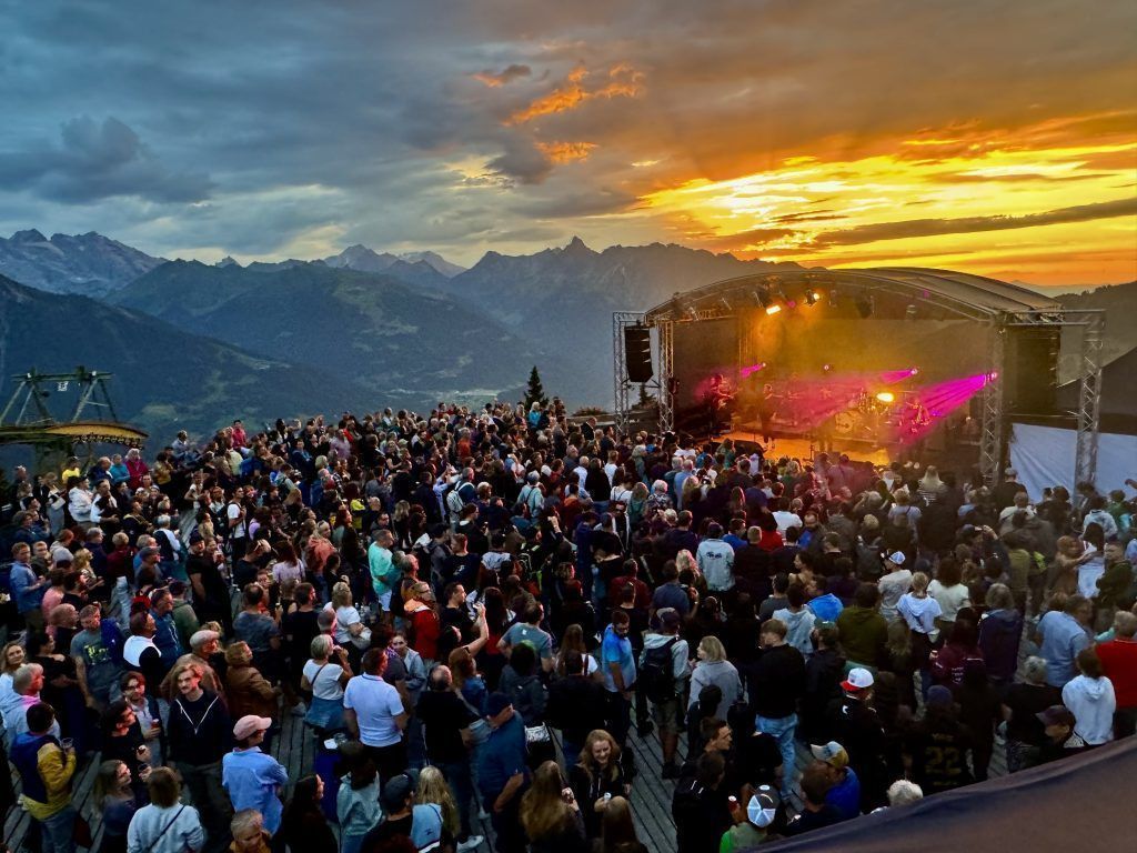 Krauthobel im Sonnenuntergang