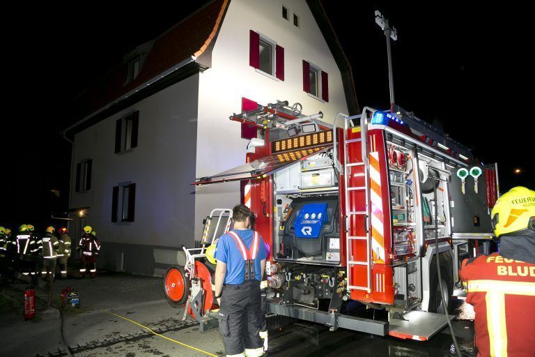 Bludenz am 22.9.2024 FW Feuerwehr, Klarenbrunnstrasse, gegen