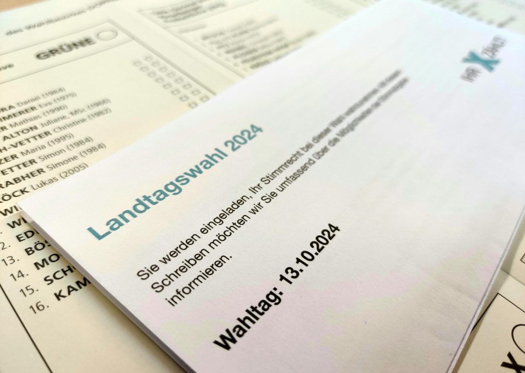 Landtagswahl: Wahlkartenantrag bis Mittwoch möglich