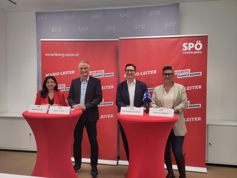 Manuela Auer, Mario Leiter, Reinhold einwallner, Patricia Zangerl, SPÖ