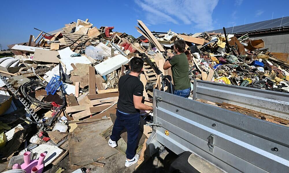 Hochwasserschäden in Österreich auf 1,3 Milliarden Euro geschätzt