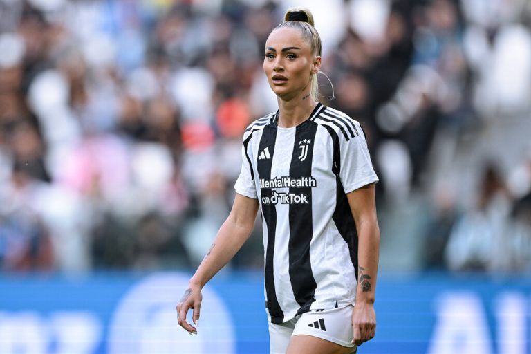 Cm Torino 13/10/2024 - campionato di calcio serie A femminile / Juventus-Roma / foto Cristiano Mazzi/Image nella foto: Alisha Lehmann PUBLICATIONxNOTxINxITA