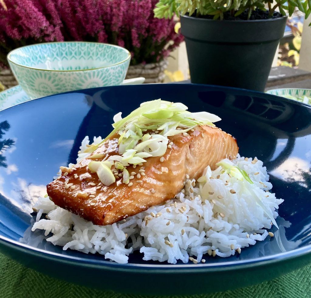 Miso-Lachs aus dem Ofen
