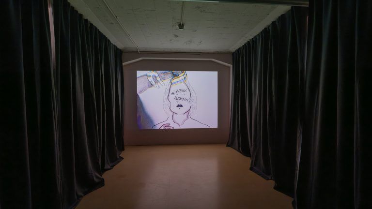 Filmstill Maria Lassnig Selfportrait