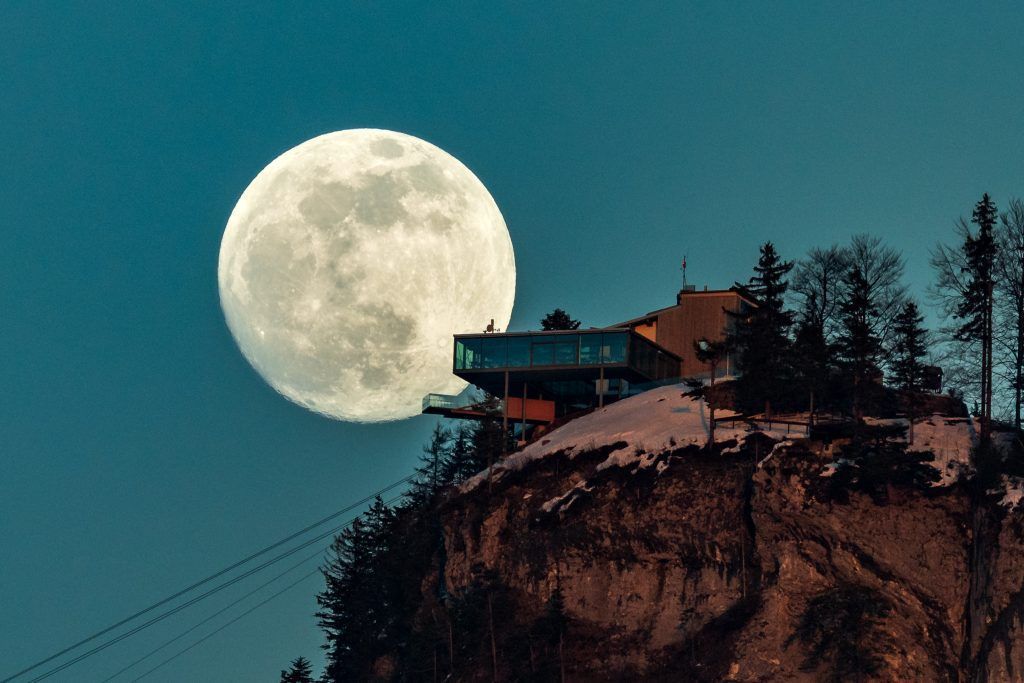 Beeindruckend: Der Wintervollmond erreicht heute seine maximale Höhe