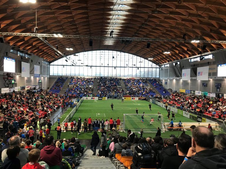 Hallenfußball-Nachwuchsturnier mtu-cup in Friedrichshafen 2024