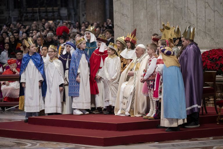 lochauer sternsinger beim papst