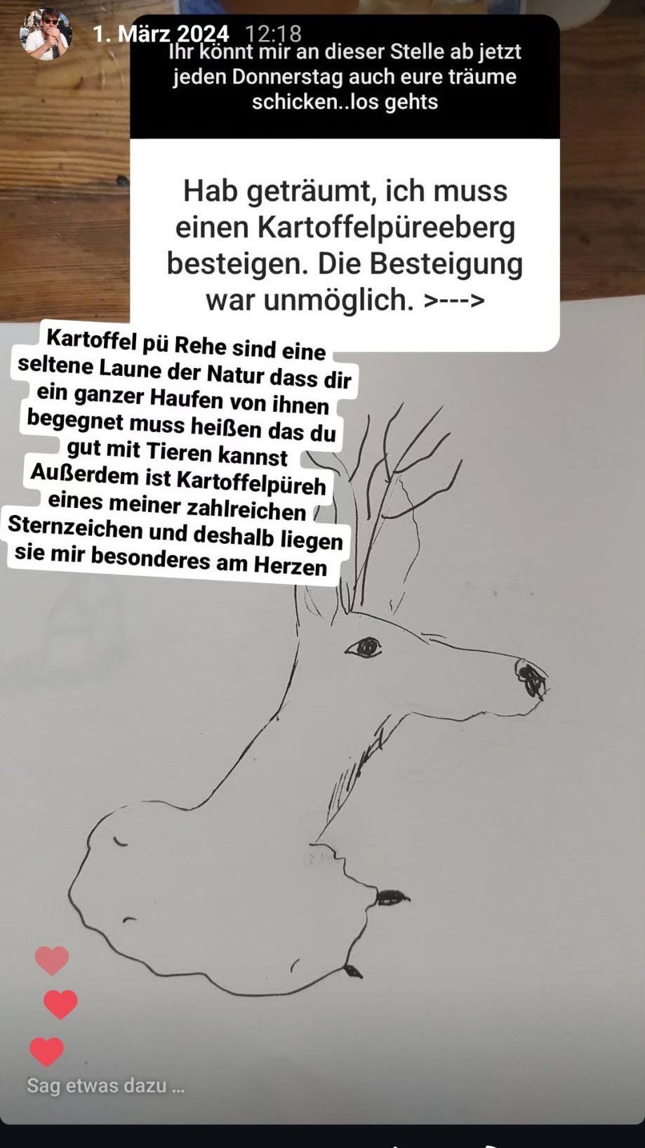 Traumdeutungen auf Instagram