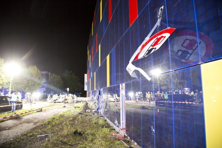 Klaus am 11.7.2024 VU Verkehrsunfall Treietstrasse, Baustelle