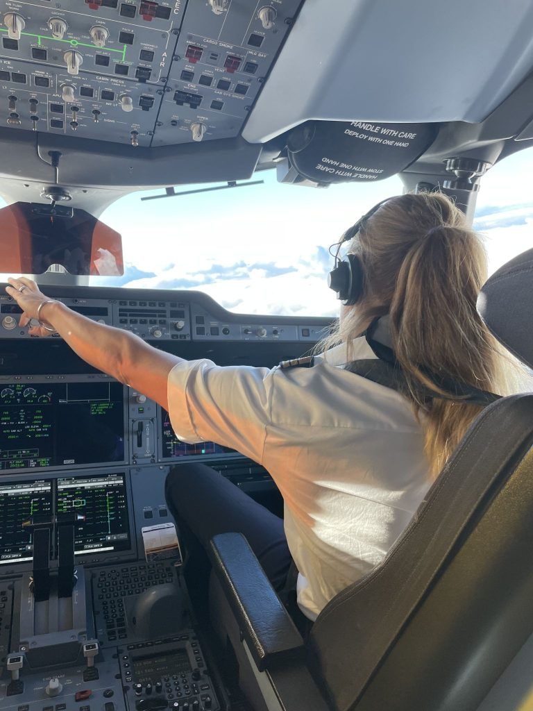 Pilotin Claudia Waibel