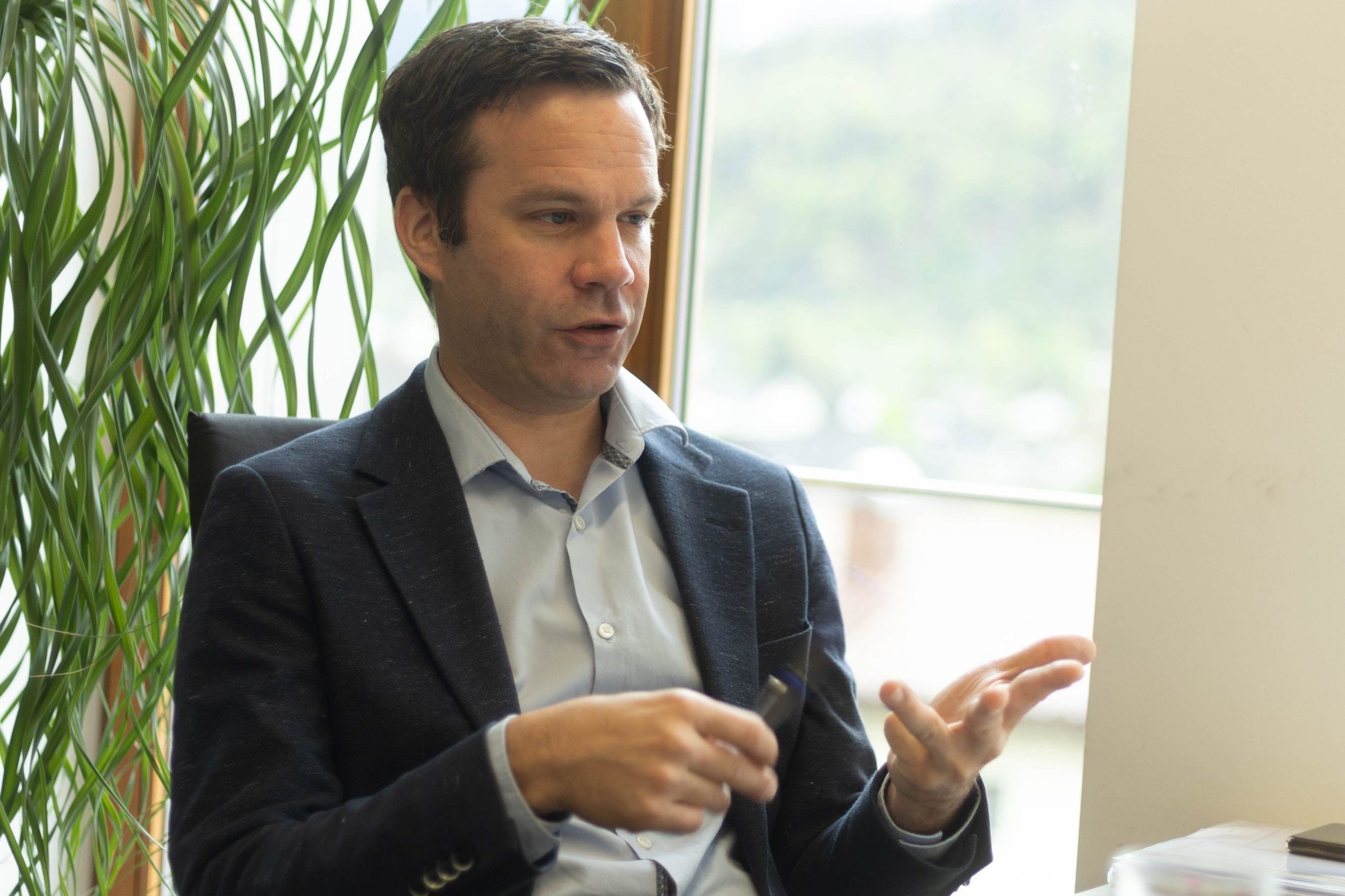 Bürgermeister Florian Themeßl-Huber und Beat Fleisch, Primus Immobilien drohne