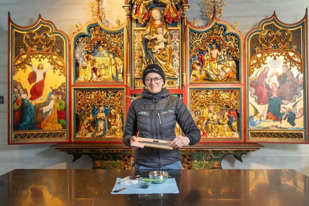 Goldene Maßarbeit in der Klosterkirche