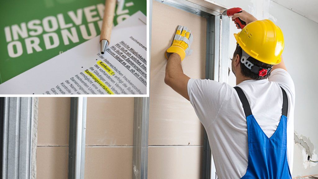 Unterländer Trockenbau-Firma insolvent &#8211; 175.000 Euro Schulden