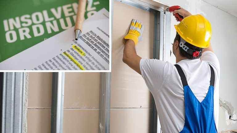 Unterländer Trockenbau-Firma insolvent - 175.000 Euro Schulden