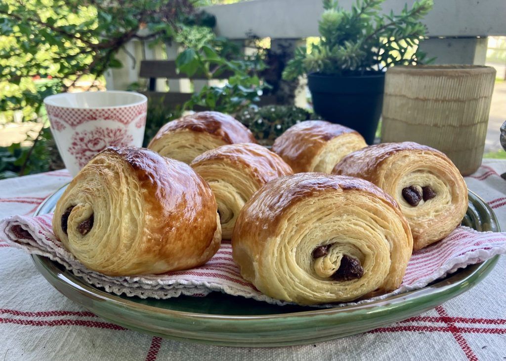 Hausgemachte Pain au chocolat