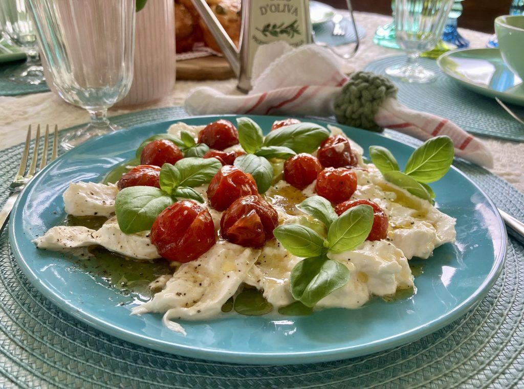 Schmortomaten mit Burrata