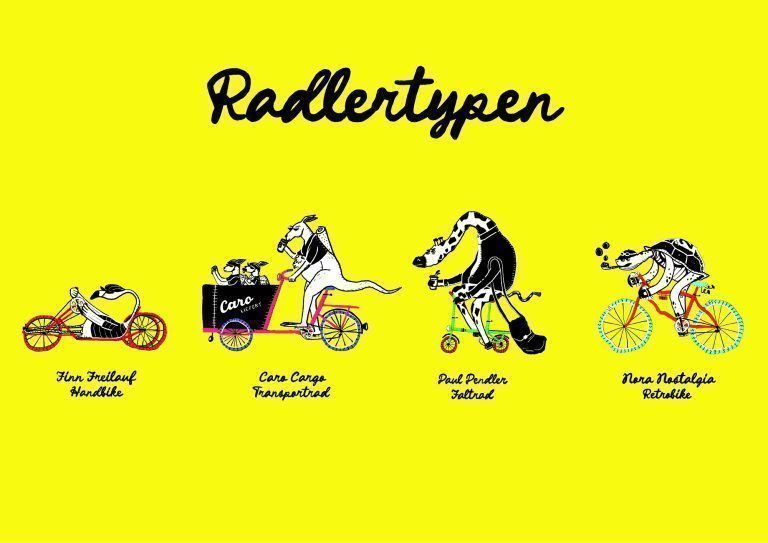 Radfreundlich Radlertypen