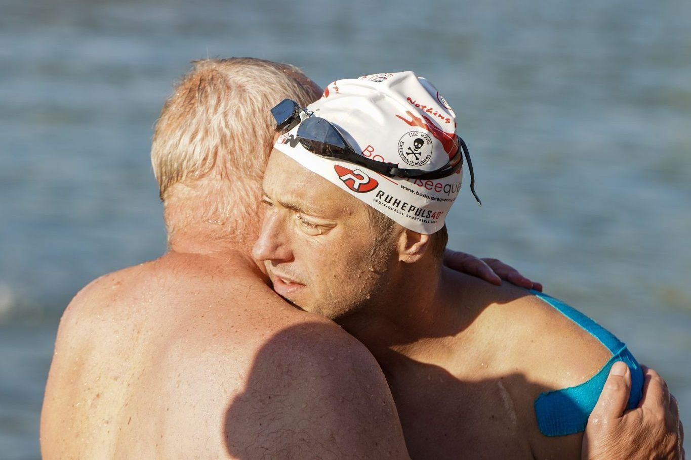 bodenseedurchquerung, hengl, bodensee, schwimmer