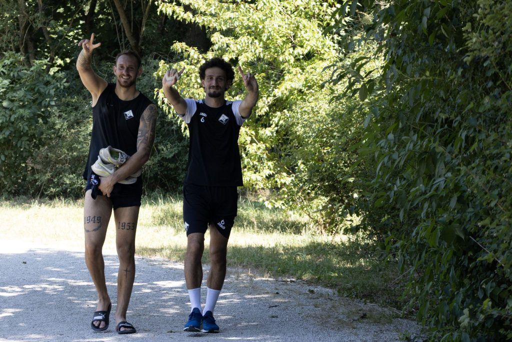 SCR Altach: Harte Arbeit, Badeteich und Einstandssingen