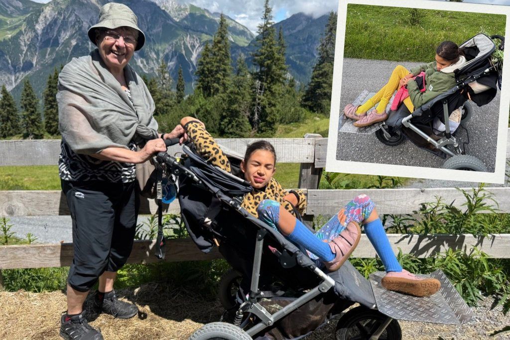 Ella benötigt einen Spezialbuggy für mehr Mobilität