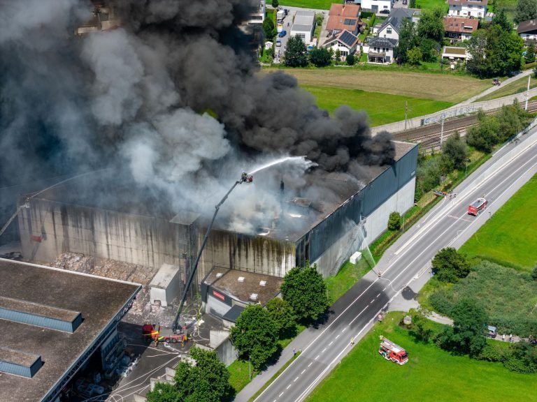 Das ist die Ursache für den Großbrand bei Loacker in Götzis