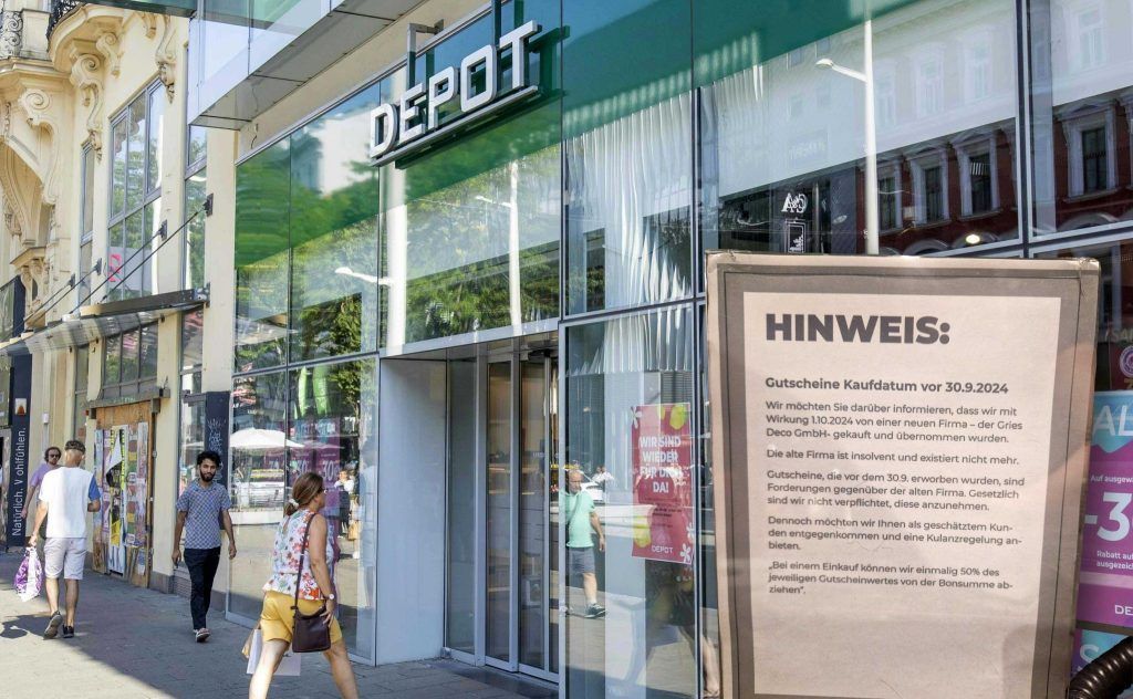 Alte Gutscheine von Depot nun fast wertlos