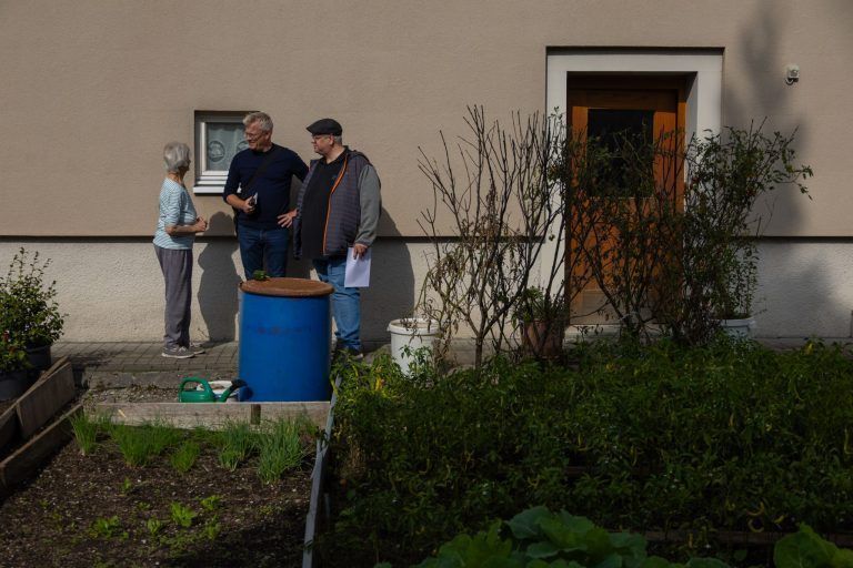 Amalia Meraner, die älteste Bewohnerin der Siedlung am Südtirolerplatz in Hard