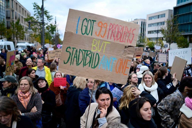 GERMANY-POLITICS-MIGRATION-WOMEN-DEMO