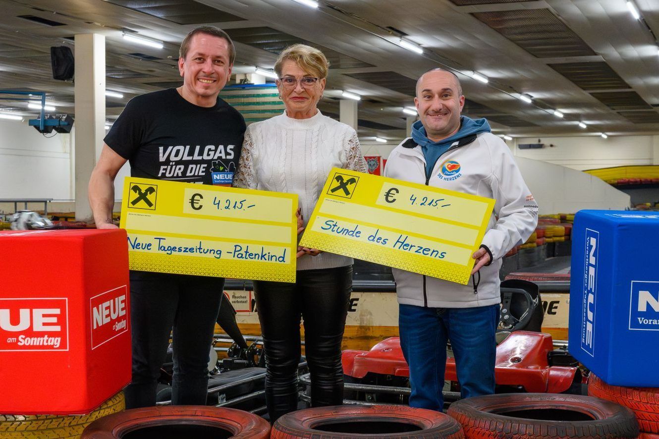 Charity Race fährt starke Spende ein: 4215 Euro für die NEUE-Patenkinder