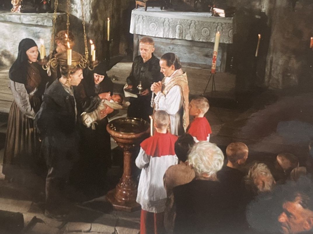 Samuel König als Säugling beim Dreh von Schlafes Bruder