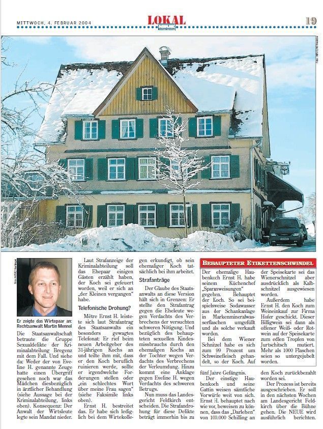 Drei Fälle mit ... Martin Mennel: Der Haussklave, ein ungültiges Testament  und Polizisten im Jagdfieber