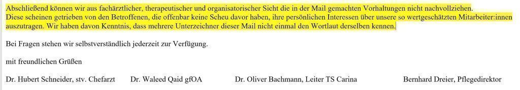 Therapiestation Carina: Mitarbeiter suspendiert und abgemahnt
