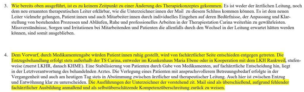 Therapiestation Carina: Mitarbeiter suspendiert und abgemahnt