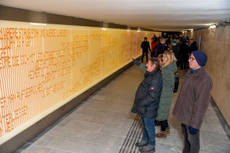"Was uns bewegt." Eröffnung der neuen Bahnunterführung