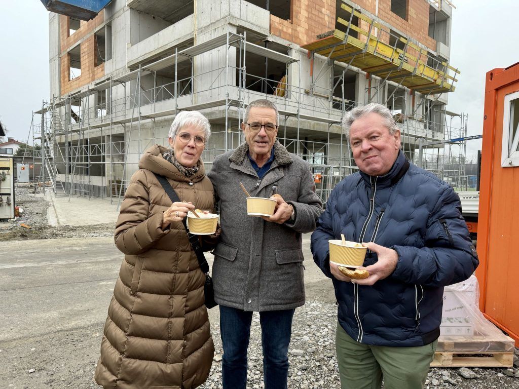 Nachhaltiges Wohnprojekt lud zum Baustellen-Lunch