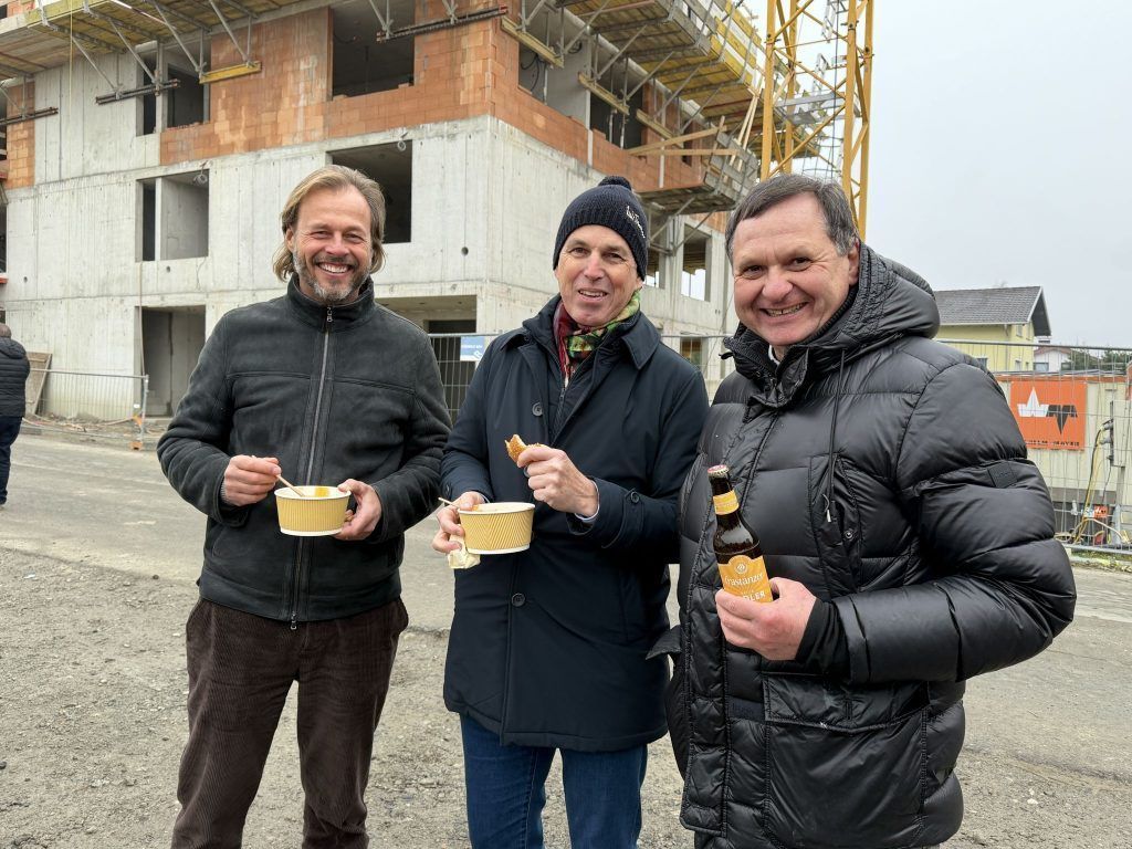 Nachhaltiges Wohnprojekt lud zum Baustellen-Lunch