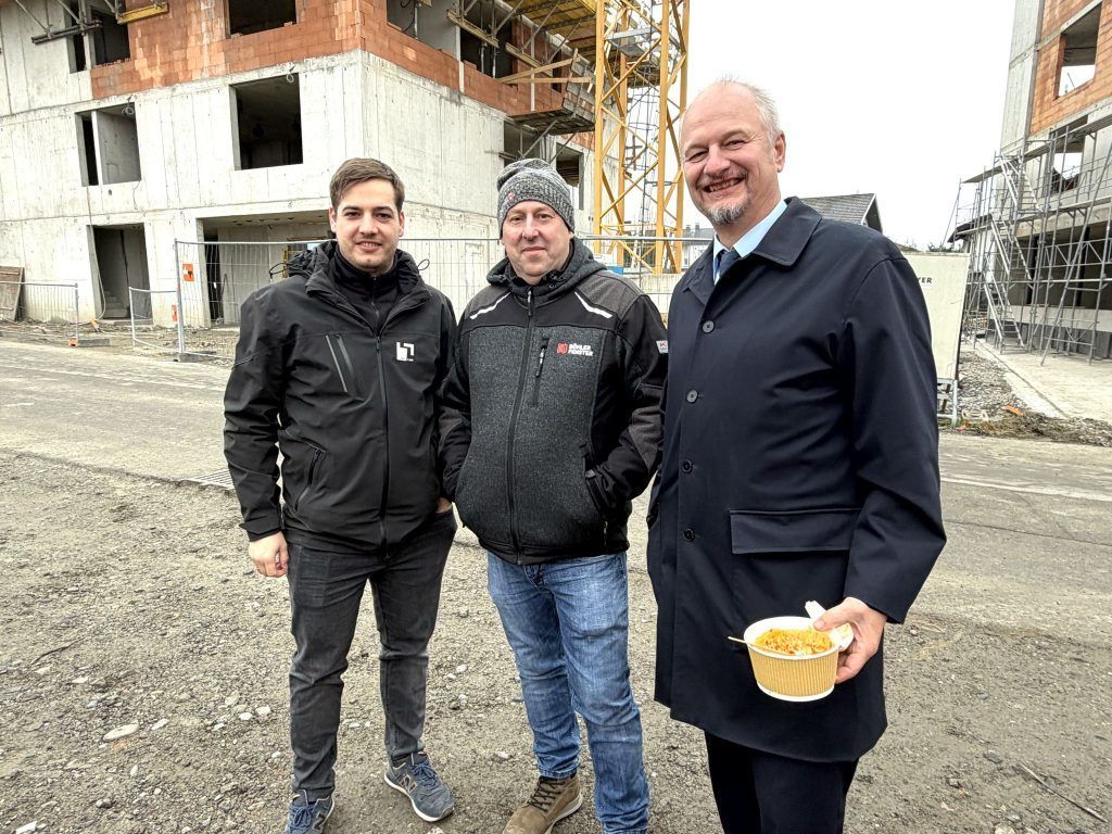 Nachhaltiges Wohnprojekt lud zum Baustellen-Lunch