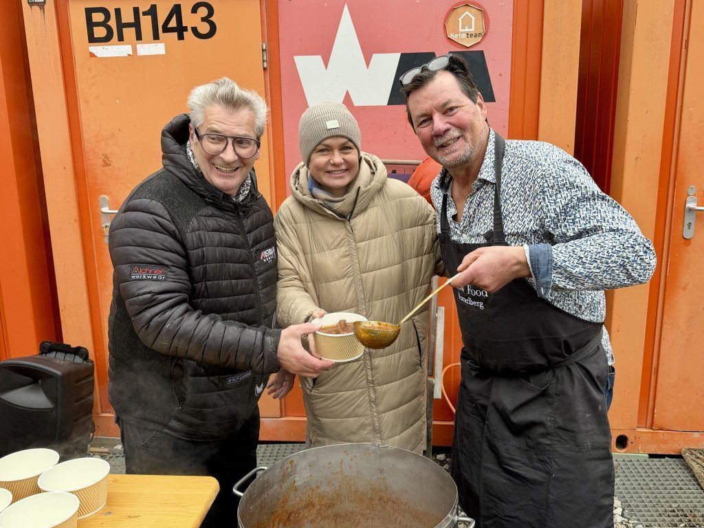 Nachhaltiges Wohnprojekt lud zum Baustellen-Lunch