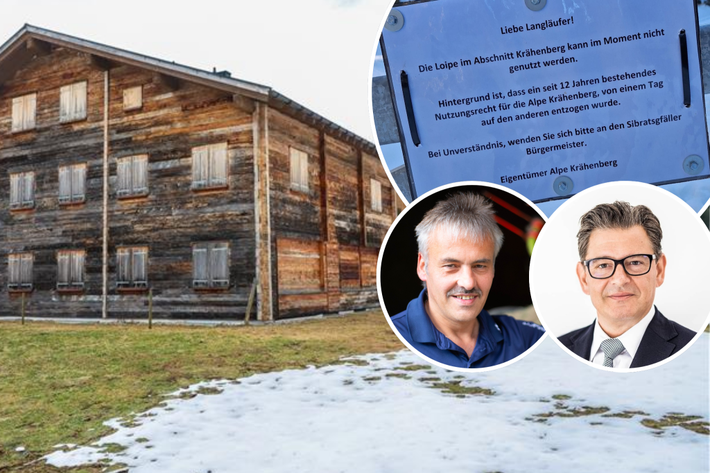 Alpe Krähenberg: Loipe wegen "Nötigung" von Eigentümer gesperrt?