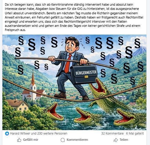 Der Bürgermeister und das Märchen vom "eingeräumten Fehlurteil"