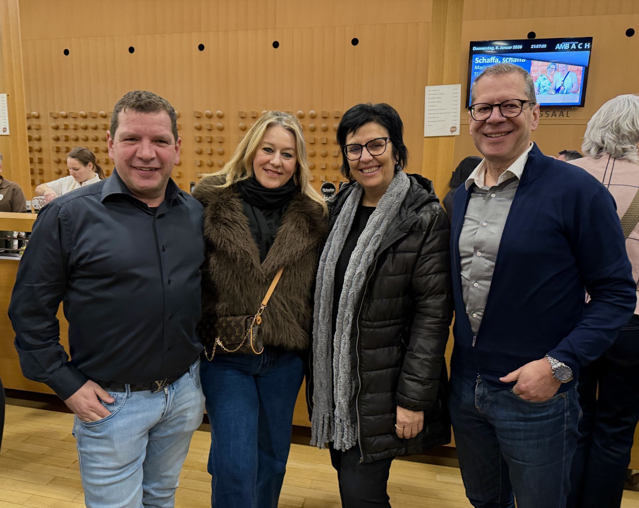 Christian Mair, Andrea Collini, Edith und Markus Borg.