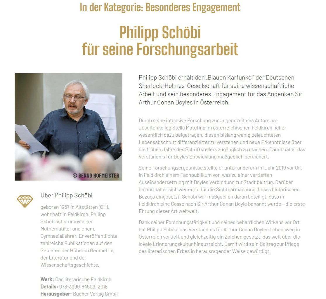 Ein akribischer Forscher auf den Fersen von Sherlock Holmes