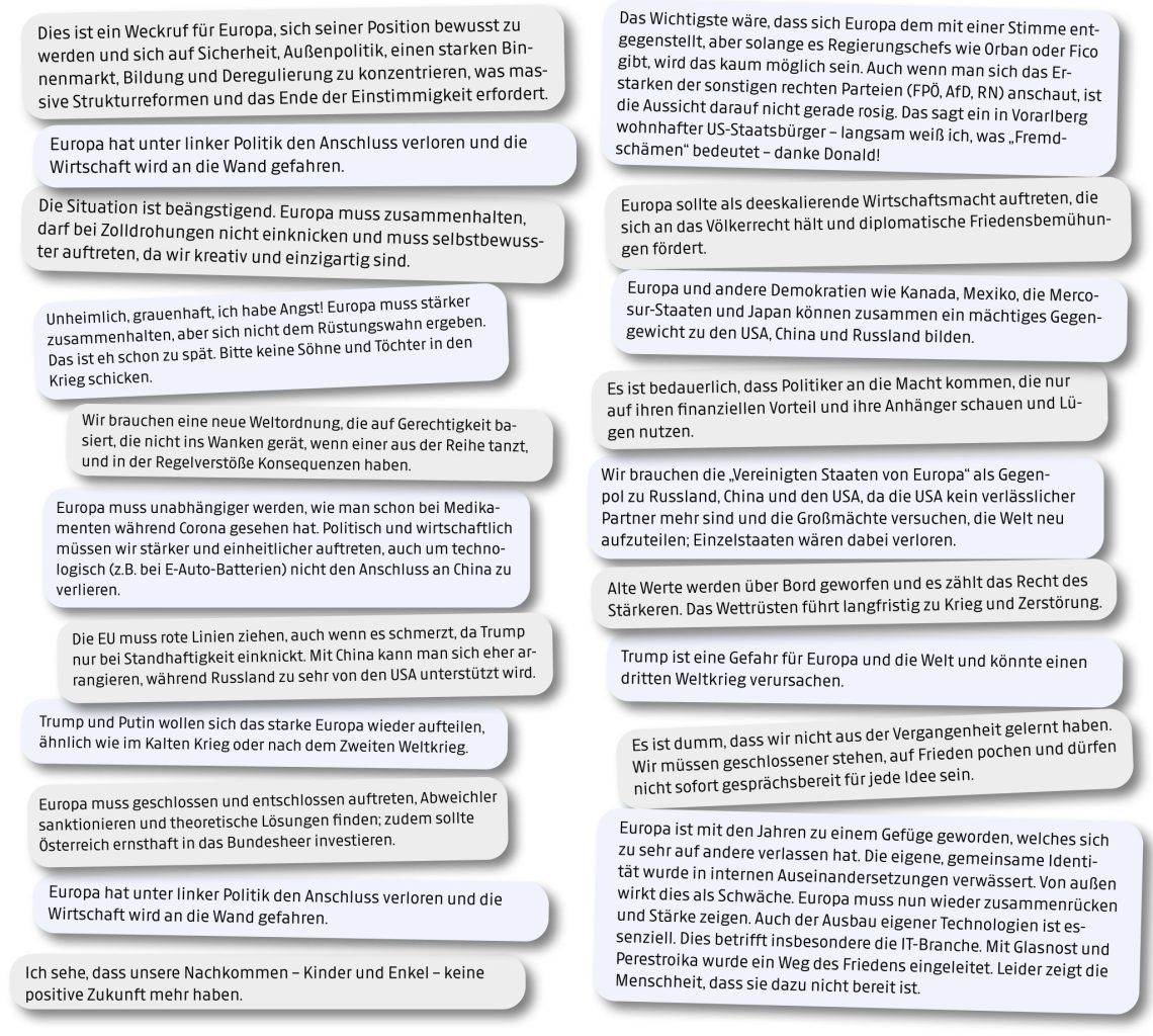 Vorarlberger fordern ein starkes Europa