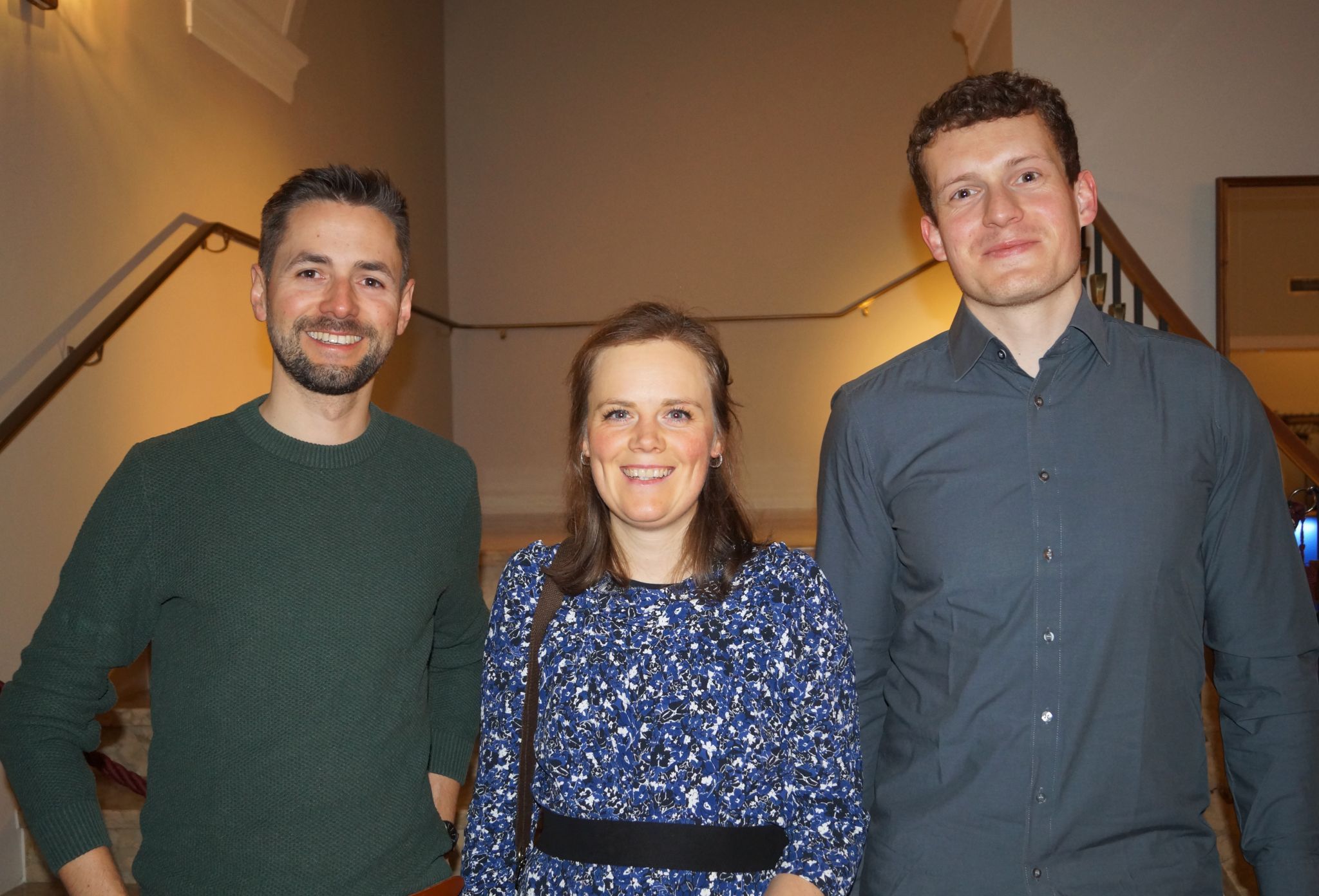 Christopher Horbach, Christina Stromberg und David Pytlik in Premierenlaune