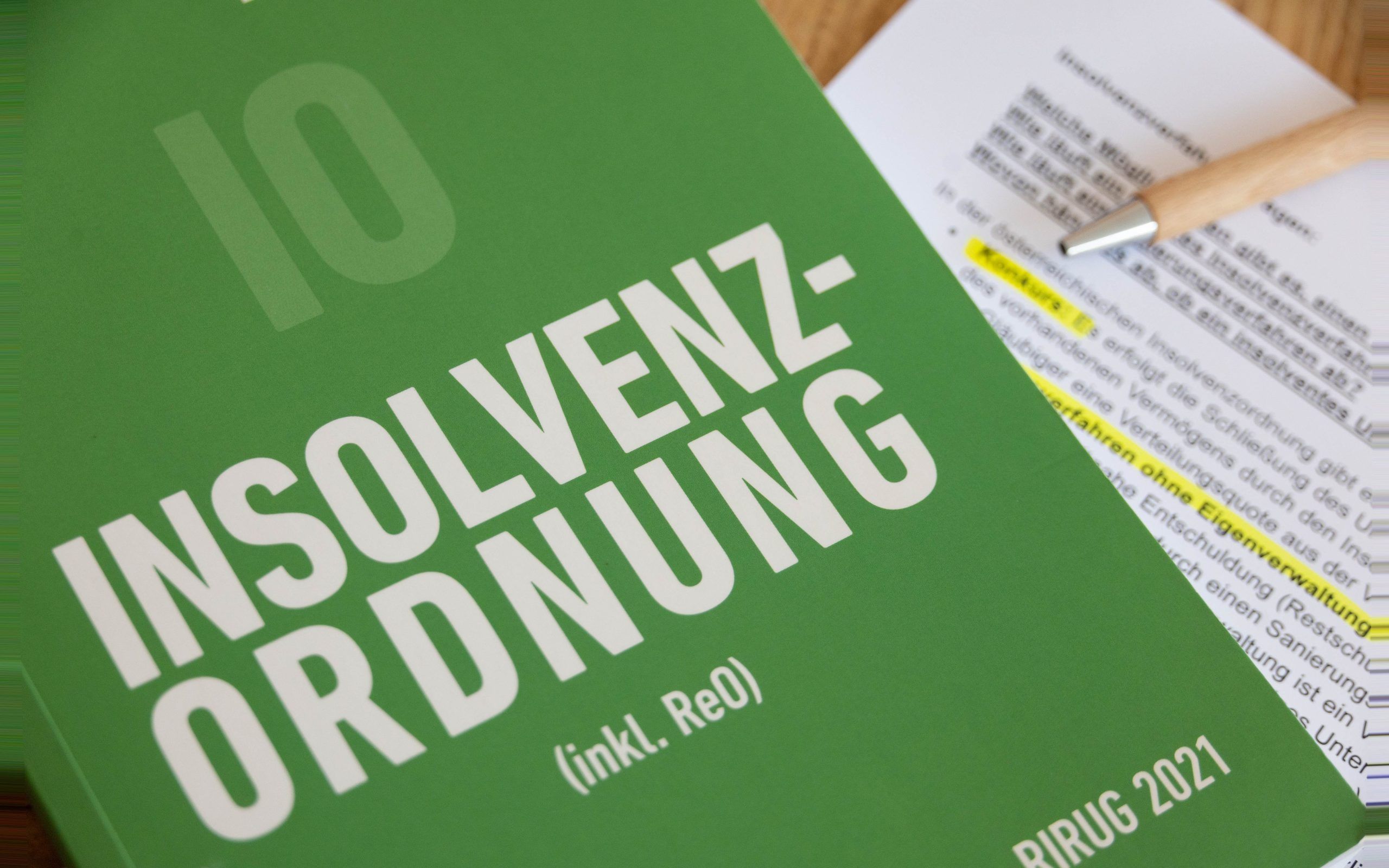 Konkurs über Verlassenschaft von Harder Unternehmer