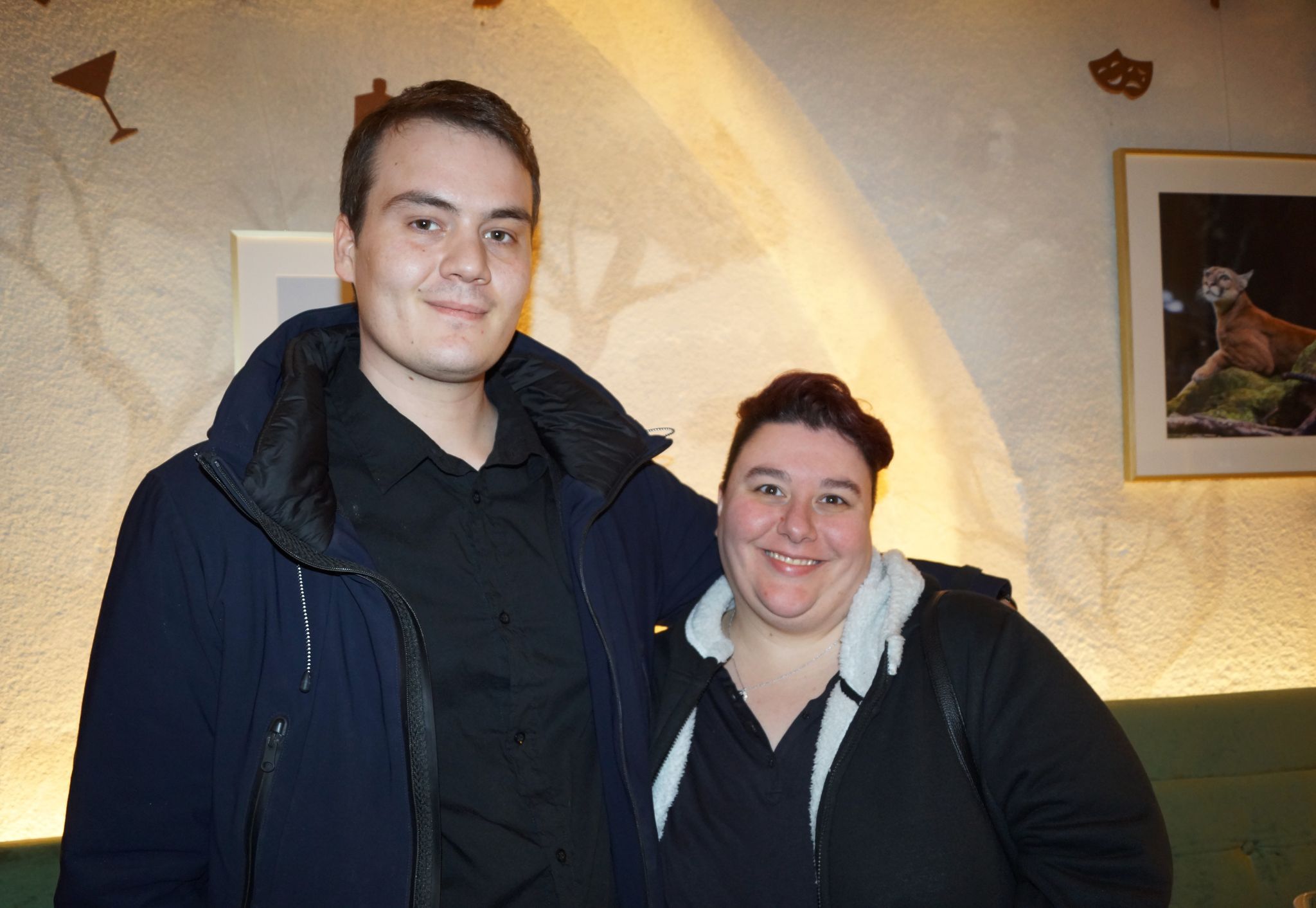 Lukas und Sophia Stark bestaunten die Bilder