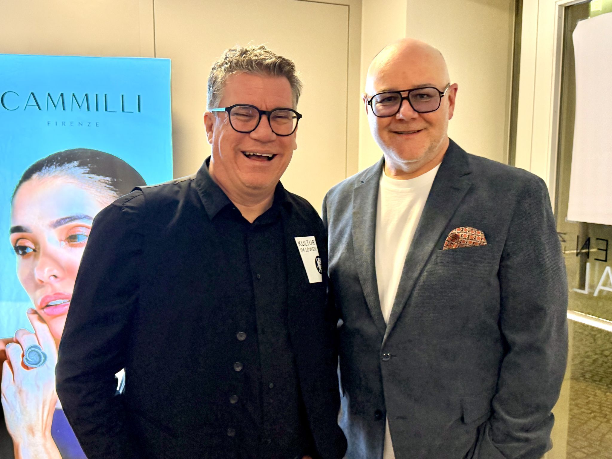 Veranstalter Dieter Heidegger mit Andreas Fend