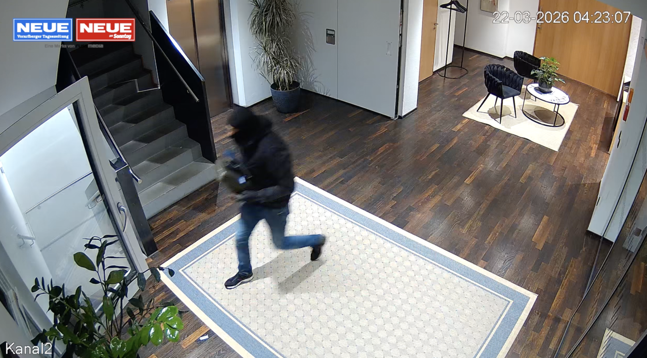 Einbruch in Bregenzerwälder Hotel: Hier sieht man die Täter im Video