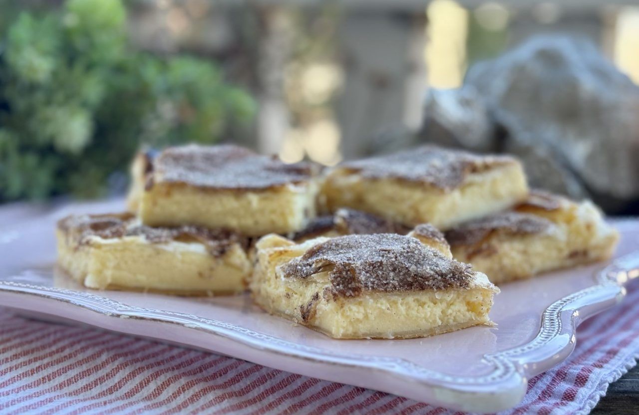 Blätterteig-Cheesecakeschnitten